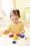 Haba Дървена игра с цветни рингове за подреждане