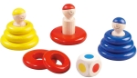 Haba Дървена игра с цветни рингове за подреждане