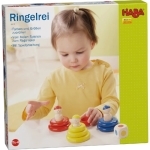 Haba Дървена игра с цветни рингове за подреждане