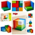 Haba Дървен 3D конструктор - Куб Дъга, 10 части
