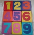 Меки блокчета Числа, 9 броя + калъф